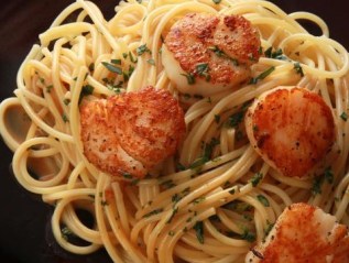 Pasta with Scallops